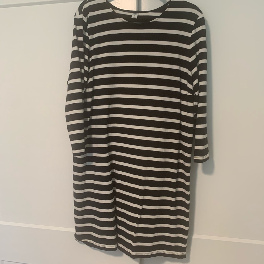 3/4 Sleeve Striped Old Navy Dress